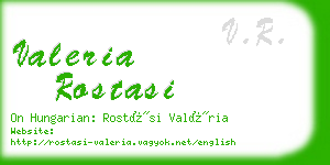 valeria rostasi business card